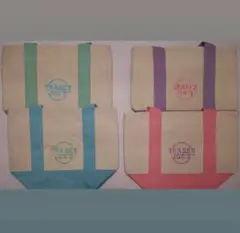 【新商品・アメリカ限定】トレーダージョーズ ミニトート パステル4色セット