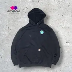 Carhartt カーハート 刺繍企業ロゴ スウェットパーカー XL ブラック