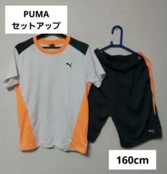 PUMA　スポーツウェア　Tシャツ　ショートパンツ　160cm　白　プーマ　橙