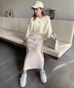 NICE CLAUP ナイスクラップ ふわモテあざとSETニットワンピース