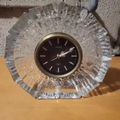 アンティーク美品 HOYA 最高級クリスタル置き時計 - メルカリ