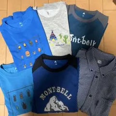 mont-bell Tシャツ 長袖シャツ6枚セット