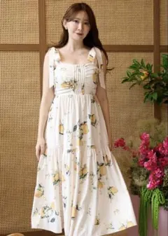 herlipto Capri Lemon Print Dress レモン - メルカリ