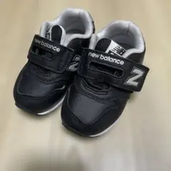 【12.5cm】New Balance 996ブラックレザー風スニーカー