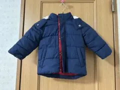 babyGAPダウン 12ヶ月～18ヶ月ネイビー 中綿コート フリース裏地