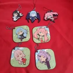 転生したらスライムだった件　きゅんキャラ　7個セット　ラバー　ストラップ