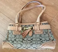 COACH シグネチャー ハンドバッグ タッセル付き y2k - メルカリ