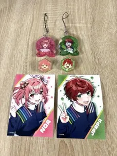 カラフルピーチ　じゃぱぱ　のあ　ピンバッジ他