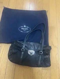 PRADA ブラックナイロンハンドバッグ 保存袋付き