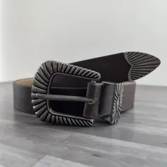 ウエスタンベルト アメカジ ヴィンテージ y2k グランジ ベルト ブラウン