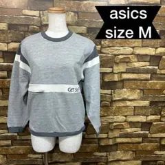 0728 asics(M) GEL SET トレーナー グレー 使用感有