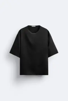ZARA サテン風Tシャツ　オーバーサイズ