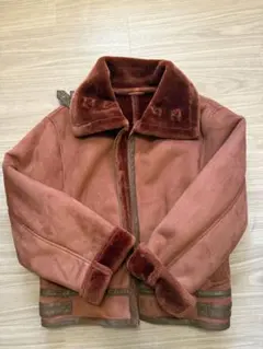 MURUA ムートンコート サイズ2(M) ブラウン