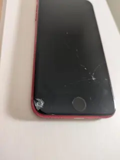 iPhone SE2 64GB RED SIMフリー ジャンク ホームボタン故障 - メルカリ