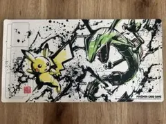 ケース付】ポケモンカードゲーム プレイマット レックウザ ピカチュウ