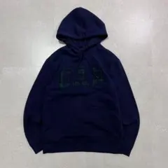 old gap パーカー 紺 チェック y2k 00s 短丈 cboy