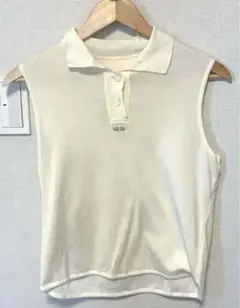 伊太利屋 ベージュノースリーブシャツ トップス ポロシャツ レディース 9サイズのサムネイル
