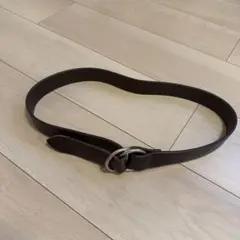 ビームス　ダブルリングベルト　beamsダークブラウン レザー ベルト