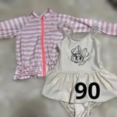 美品 ベビー水着 ラッシュガード 90サイズ