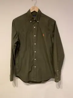 クラシックRalph Lauren オリーブ色 長袖シャツLLサイズ