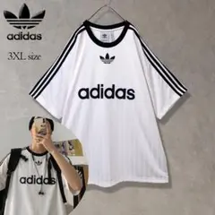 【美品】アディダス ADICOLOR POLY半袖 Tシャツ ゲームシャツ3XL