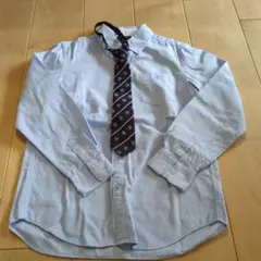 COMME CA ISM 長袖シャツ 150A ネクタイ付き