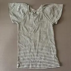 soor ploom 8Y ソーアプルーム ボーダー トップス グリーン - メルカリ