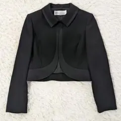 【極美品】ユキコキミジマ　フォーマルジャケット　東京ソワール　上品　黒　9号