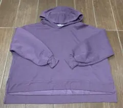 スウェット パーカー プルオーバー ビッグ 裏起毛 パープル L