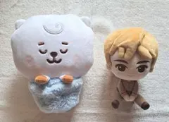 BTS BT21 TINYTAN Dinamyte ジン　RJ ぬいぐるみセット