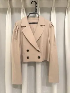 NICE CLAUP トレンチコート　テーラージャケット　パフスリーブ