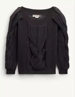 ZARA ケーブルニット オフショルダー 長袖