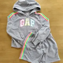 【美品】GAPキッズ パーカー ショートパンツ セットアップ スウェット 130