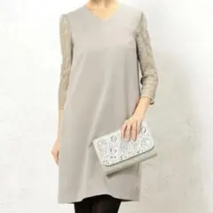 【美品】green label relaxing ツイル　レース　ワンピース　M