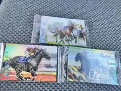 ドウデュース、ドゥレッツァ、ソングライン金箔サイン3枚セット