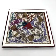 CELINE シルクハンカチ タッセル柄　色違い3枚セット