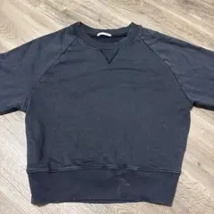 GU クルーネック スウェット ダークグレー M