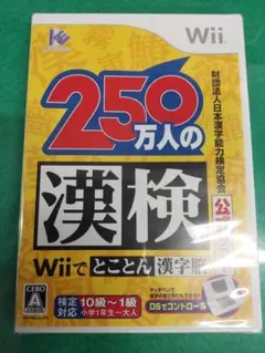 ●冷2-1●財団法人 日本漢字能力検定協会公式ソフト 250万人の漢検Wiiで