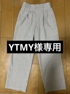 UNIQLO グレンチェック柄 スラックス パンツ M