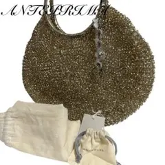 【極美品・袋・タグ付き】アンテプリマ　ワイヤーバッグ　ラウンド　ゴールド