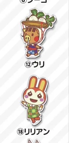 未使用！あつまれ どうぶつの森 キャラマグネッツ リリアン　ウリ
