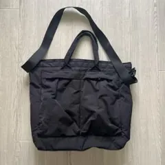 UNIQLO C 2WAY トートバッグ ショルダー ブラックのサムネイル