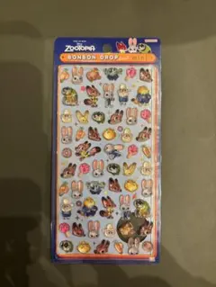 【国内正規品】ディズニー　ズートピア ボンボンドロップシール　ミニ