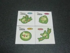 ユニラン、タブラン、ランクルス　４枚セット　ポケモン　デコキャラシール第一パン