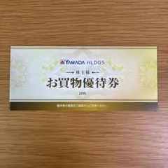 ヤマダ電機　株主優待券　5000円分