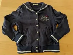 ポンポネットジュニア　キッズパーカー　ネイビー　サイズ150cm