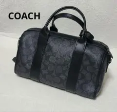 COACH ブラック ミニボストンバッグ