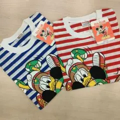 ☆2点セット☆ミッキー＆ドナルド プリント Tシャツ