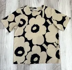 marimekkoマリメッコUnikkoウニッコ柄 Tシャツ グレー×ブラック - メルカリ