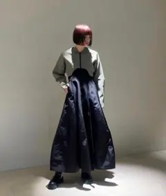 un3d ショートニットブルゾン 美品のサムネイル
